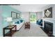 Spacious living room with fireplace and sliding glass doors at 1018 Hostler Ln, York, SC 29745