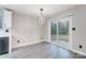 Bright dining area with sliding glass doors leading to patio at 11015 Vista Haven Dr, Charlotte, NC 28226