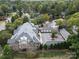 Aerial view of property and surrounding neighborhood at 1129 Park West Dr, Charlotte, NC 28209