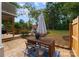 Patio with table and chairs, and access to a large backyard at 126 Liberty St, Mooresville, NC 28115