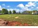 Large lot with utilities in place, ready for new construction and featuring mature trees in the background at 143 Tranquility Ln, Harmony, NC 28634