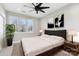 Spacious bedroom with plush bed and city views at 1927 W Trade St, Charlotte, NC 28216