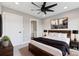 Main bedroom with a king-size bed and ensuite bathroom at 1927 W Trade St, Charlotte, NC 28216