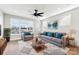 Spacious living room with city views and comfortable furnishings at 1927 W Trade St, Charlotte, NC 28216