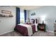 Themed bedroom with a double bed and sports decor at 202 Brinkley Dr # 11, Kings Mountain, NC 28086