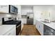 Modern kitchen with stainless steel appliances and white cabinets at 202 Brinkley Dr # 11, Kings Mountain, NC 28086
