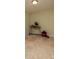 Unfinished basement area with beige tile flooring at 412 Wildlife Rd, Troutman, NC 28166