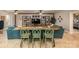 Finished basement with a stylish living area and kitchenette at 412 Wildlife Rd, Troutman, NC 28166