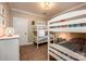 Charming bedroom with a bunk bed, ideal for children or guests at 412 Wildlife Rd, Troutman, NC 28166