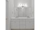 Modern bathroom with double vanity and large mirror at 5204 Sardis Rd, Charlotte, NC 28270