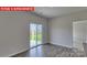 Bright dining area with sliding glass door to backyard at 8024 Kennesaw Dr, Gastonia, NC 28056