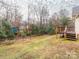 Spacious backyard with deck and shed at 8820 Rittenhouse Cir, Charlotte, NC 28270