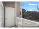 Covered balcony with storage and view at 8938 Rosalyn Glen Rd, Cornelius, NC 28031