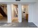 Basement with shower, toilet and stairs to upper level at 1035 Timberlane Dr, Lincolnton, NC 28092