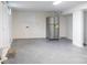 Basement with painted floors and walls and utility connections at 1035 Timberlane Dr, Lincolnton, NC 28092