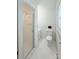 Updated bathroom featuring a glass-enclosed shower and toilet at 1035 Timberlane Dr, Lincolnton, NC 28092