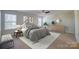 Bedroom with hardwood floors and neutral decor at 105 Fleishhacker Pl, Mooresville, NC 28117