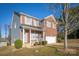 Brick and gray two-story house with a double garage at 105 Fleishhacker Pl, Mooresville, NC 28117