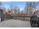 Private deck with wooded views and grill at 112 Columns Cir, Shelby, NC 28150