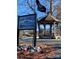 Twin Harbor community gazebo near lake with US Navy flag at 145 Arrowood Trl # 61F, Mount Gilead, NC 27306