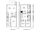 Two-story floor plan showcasing a spacious kitchen, main suite, and two additional bedrooms at 1604 Village Grove Ln, Monroe, NC 28110
