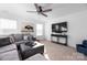 Spacious bonus room, featuring a large TV and comfortable seating at 235 Goldenrod Cir, Salisbury, NC 28147