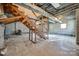 Unfinished basement with storage and stairs at 4193 Walker Rd, Rock Hill, SC 29730