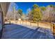 Wooden deck overlooking a wooded backyard at 4193 Walker Rd, Rock Hill, SC 29730