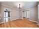 Dining room with hardwood floors and access to other rooms at 4193 Walker Rd, Rock Hill, SC 29730