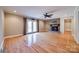 Spacious living room with hardwood floors, fireplace and sliding doors to patio at 4193 Walker Rd, Rock Hill, SC 29730