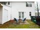 Private patio with seating for two at 12548 Hennigan Place Ln, Charlotte, NC 28214