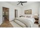 Spacious bedroom with a comfortable bed and access to a hallway bathroom at 330 Simeon Dr, Charlotte, NC 28208