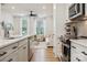 Modern kitchen with stainless steel appliances and an island at 330 Simeon Dr, Charlotte, NC 28208