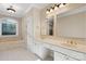 Primary bathroom with double vanity and soaking tub at 430 43Rd Nw Ave, Hickory, NC 28601