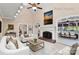 Spacious living room features a high vaulted ceiling, a fireplace, and an open concept layout at 430 43Rd Nw Ave, Hickory, NC 28601
