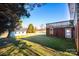 Landscaped backyard with detached building and fencing at 4745 16Th Street Ne Dr, Hickory, NC 28601