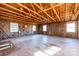 Spacious unfinished room with exposed wooden beams and framed walls at 4745 16Th Street Ne Dr, Hickory, NC 28601