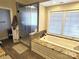 Bathroom featuring a glass shower and bathtub with granite countertops at 990 19Th Nw Ave, Hickory, NC 28601
