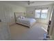 Bedroom with a queen bed, ceiling fan and large windows at 990 19Th Nw Ave, Hickory, NC 28601