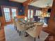 An elegant dining room next to a living room with a view of the water at 990 19Th Nw Ave, Hickory, NC 28601