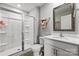 Bathroom with a large walk-in shower and single vanity at 1024 20Th Avenue Se Way, Hickory, NC 28602