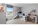 bedroom with built-in bunk bed, desk, and large window at 1024 20Th Avenue Se Way, Hickory, NC 28602