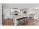 Open kitchen with island, granite countertops and stainless steel appliances at 1024 20Th Avenue Se Way, Hickory, NC 28602