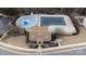 Aerial view of community pool and clubhouse at 112 Artisan Ct, Mooresville, NC 28117