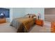 Charming bedroom with a full bed and chalkboard wall at 112 Artisan Ct, Mooresville, NC 28117