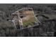 Aerial view of house and property, showing lot lines at 1370 Null Rd, Lincolnton, NC 28092