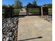 Grand gated entrance to Hando Farm with brick pillars and ironwork, leading to a beautiful property at 1370 Null Rd, Lincolnton, NC 28092