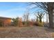 Large backyard with basketball hoop and mature trees at 1740 Northcliff Dr, Charlotte, NC 28216