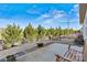 Landscaped backyard with patio and seating area at 7029 Overjoyed Xing, Charlotte, NC 28215