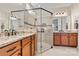 Bathroom with double vanity and walk in shower at 7029 Overjoyed Xing, Charlotte, NC 28215